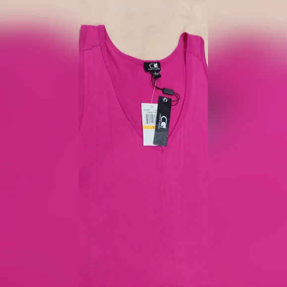 Cable & Gauge Fuchsia Sleeveless Tank Top - Picture 5 of 8